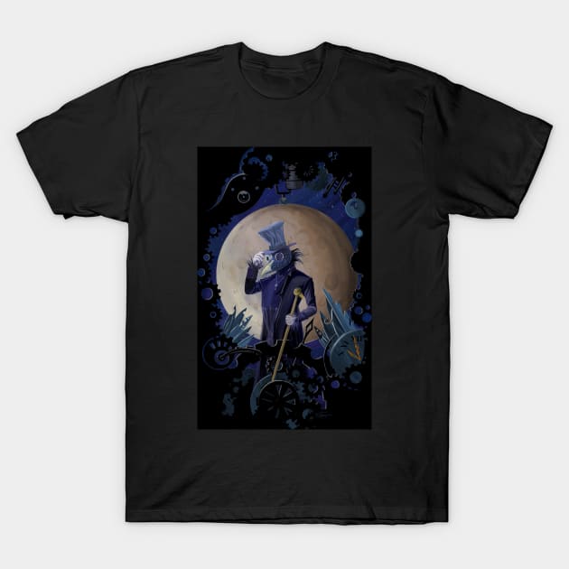 steampunk crow time keeper T-Shirt by SFDesignstudio